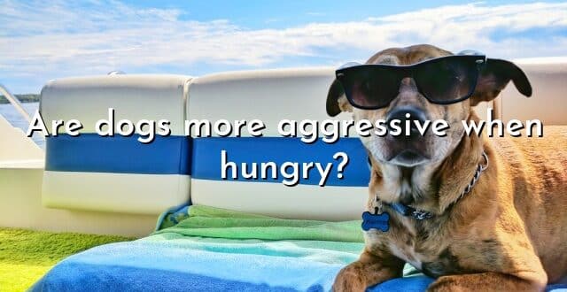 Are dogs more aggressive when hungry?