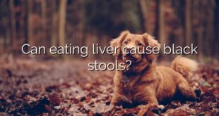 Can eating liver cause black stools?