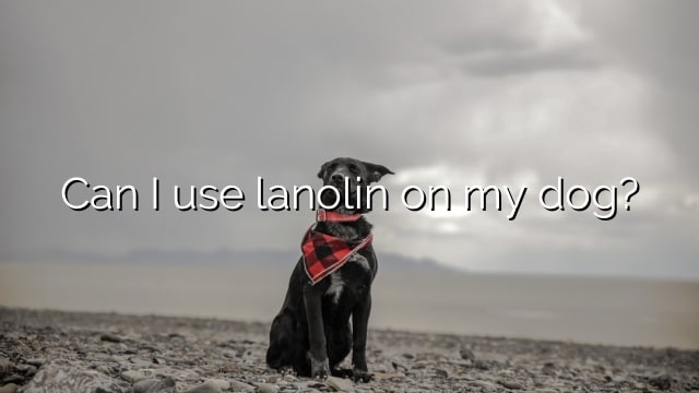 Can I use lanolin on my dog?