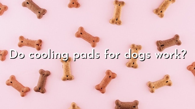 Do cooling pads for dogs work?