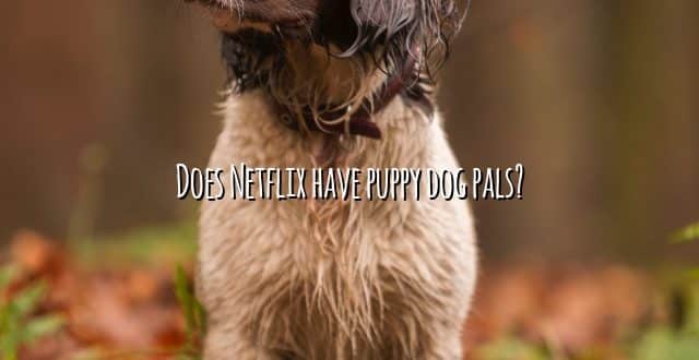 Does Netflix have puppy dog pals?