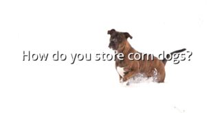 How do you store corn dogs?