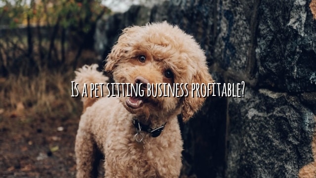 Is a pet sitting business profitable?