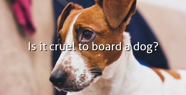 Is it cruel to board a dog?