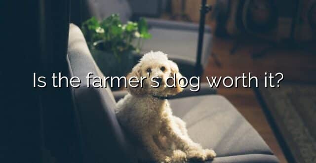 Is the farmer’s dog worth it?