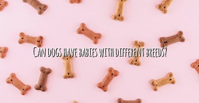 Can dogs have babies with different breeds?