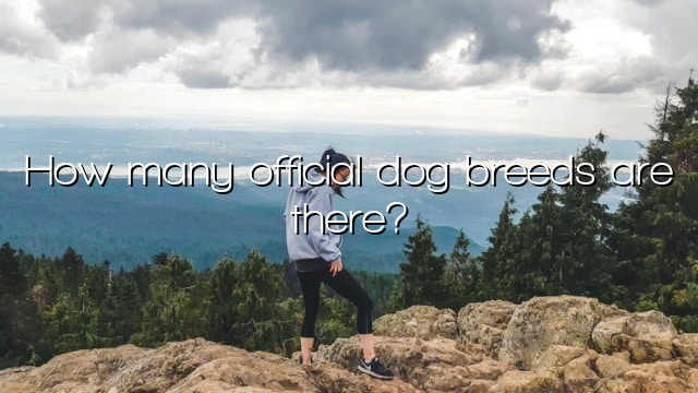 How many official dog breeds are there?