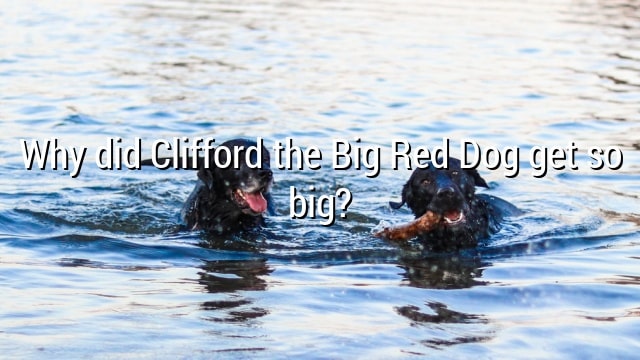 Why did Clifford the Big Red Dog get so big?